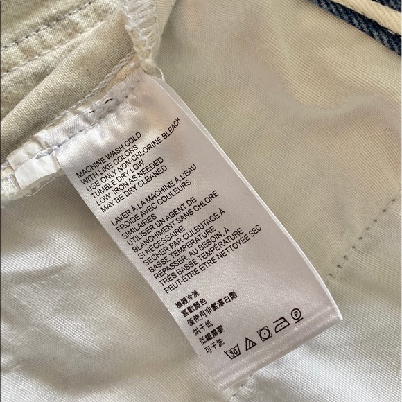 Urban Outfitters BDG Calvin Denim Blue White Striped High Waist Shorts 26 2 4 - Picture 11 of 14